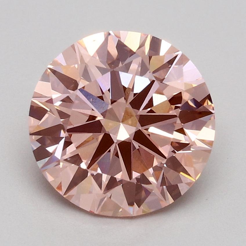 1.77 Ct. Fancy Intense Pink Round Lab Grown Diamond
