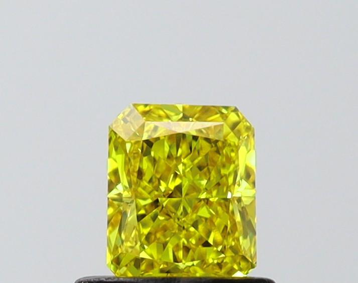 0.67 Ct. Fancy Vivid Yellow Radiant Lab Grown Diamond