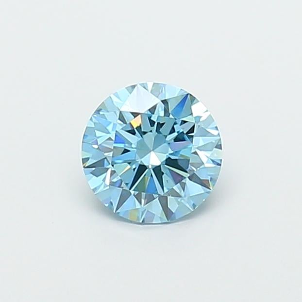 1.11 Ct. Fancy Vivid  Blue Round Lab Grown Diamond
