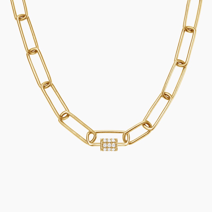 Diamond Paperclip Necklace – Whitestone Fine Jewelry