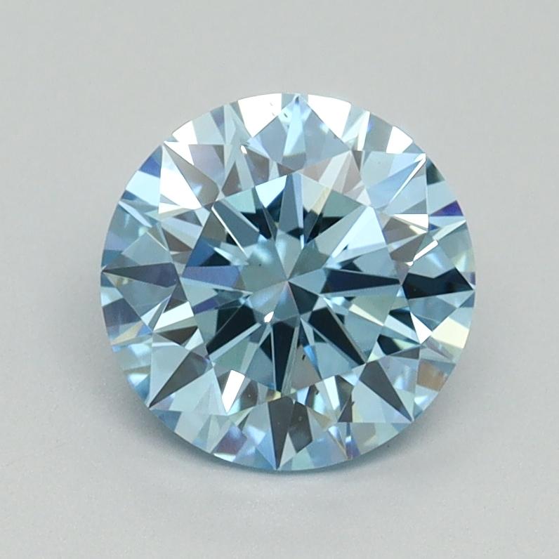 1.33 Ct. Fancy Vivid Blue Round Lab Grown Diamond