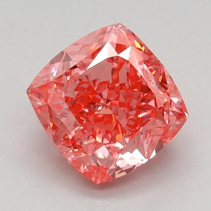 1.17 Ct. Fancy Vivid Pink Cushion Lab Grown Diamond