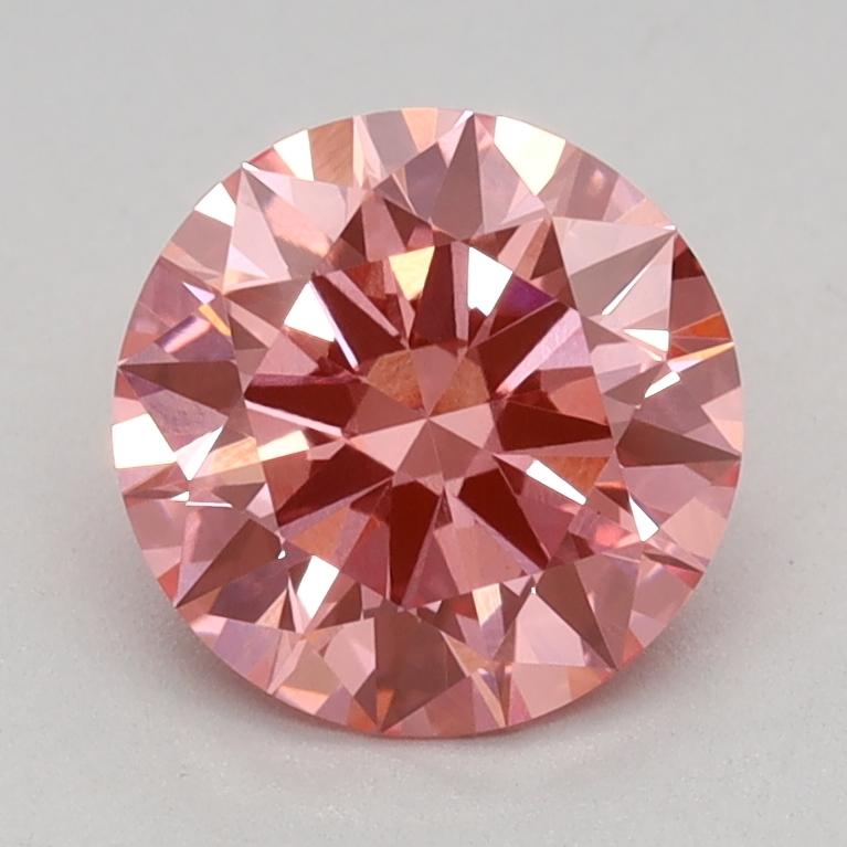 1.10 Ct. Fancy Vivid Pink Round Lab Grown Diamond