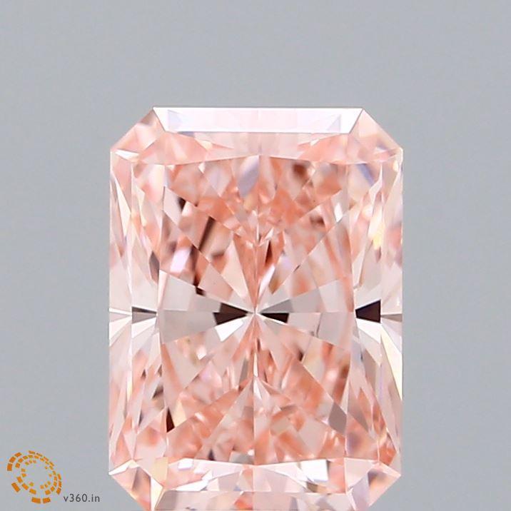2.10 Ct. Fancy Vivid Pink Radiant Lab Grown Diamond
