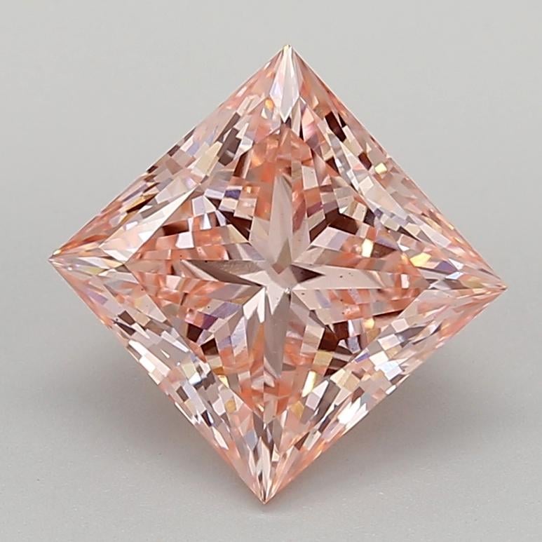 4.05 Ct. Fancy Vivid  Pink Princess Lab Grown Diamond
