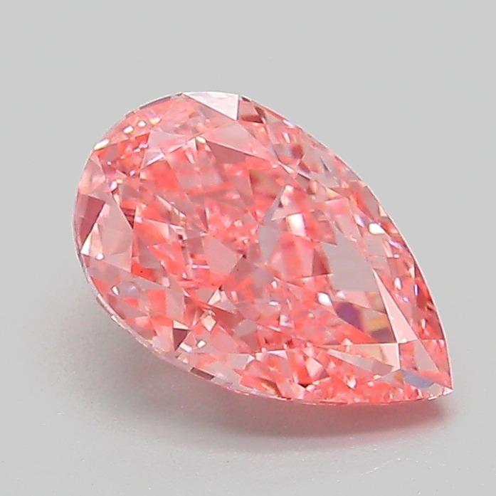 1.24 Ct. Fancy Vivid Pink Pear Lab Grown Diamond