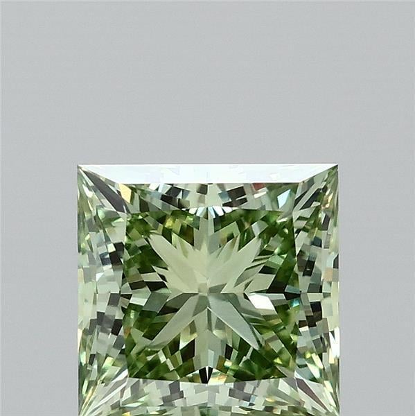 2.09 Ct. Fancy Vivid Green Princess Lab Grown Diamond