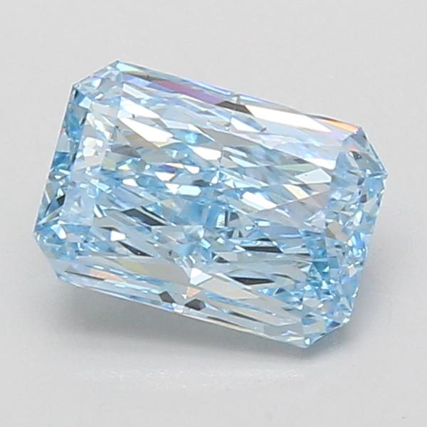 1.55 Ct. Fancy Vivid Blue Radiant Lab Grown Diamond
