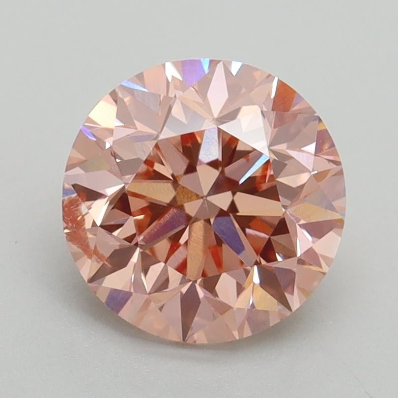 2.00 Ct. Fancy Intense Pink Round Lab Grown Diamond