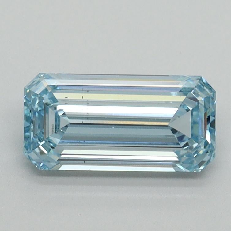 1.02 Ct. Fancy Intense Blue Emerald Lab Grown Diamond