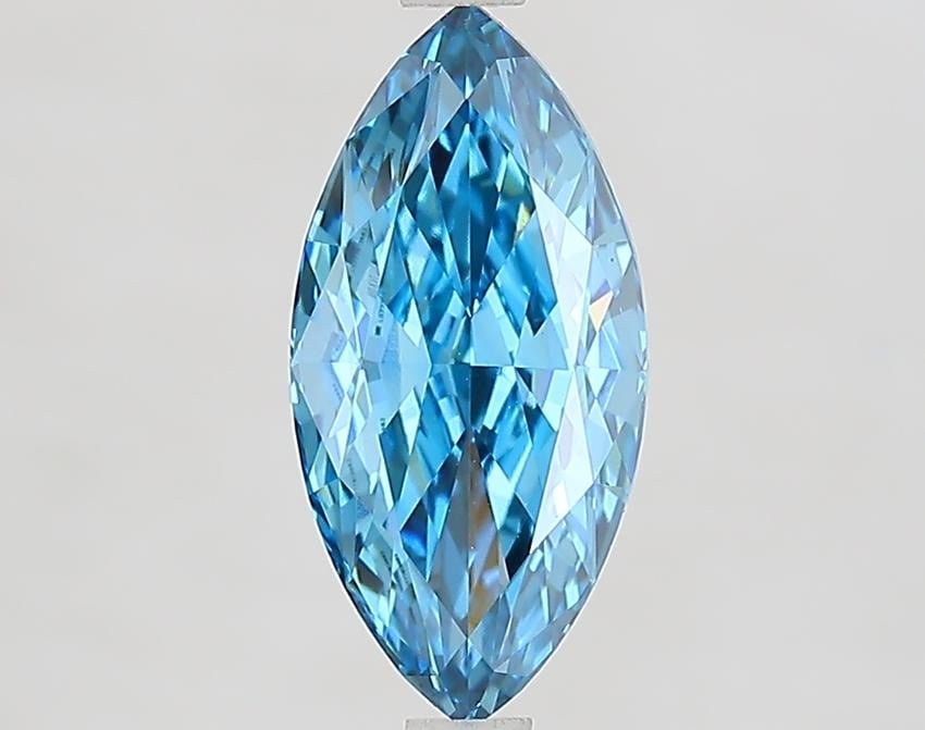 2.10 Ct. Fancy Vivid Blue Marquise Lab Grown Diamond