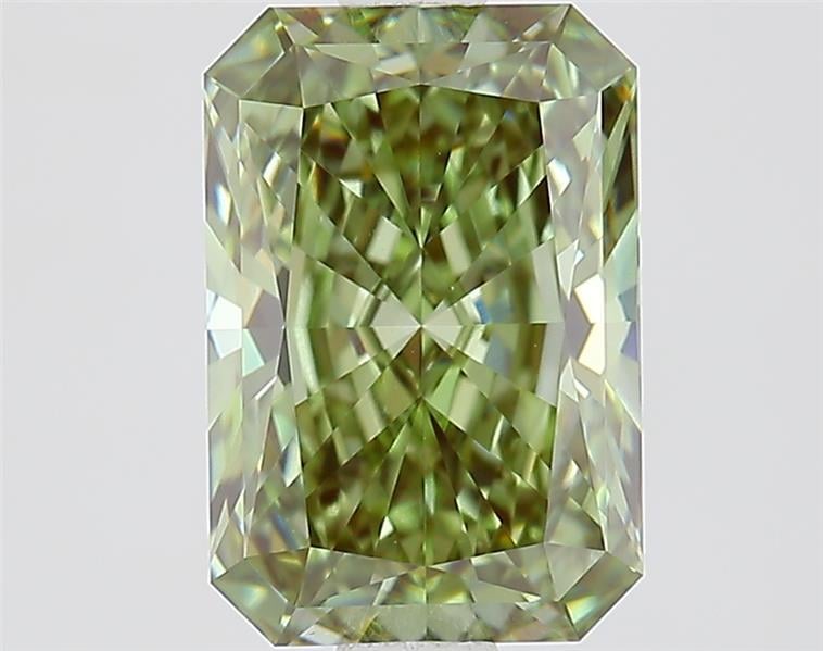 1.60 Ct. Fancy Vivid  Green Radiant Lab Grown Diamond