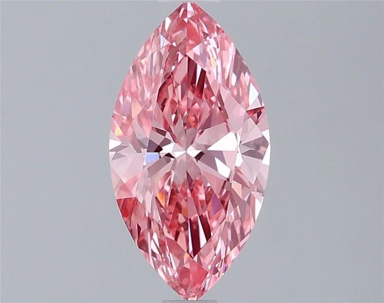 0.99 Ct. Fancy Vivid Pink Marquise Lab Grown Diamond