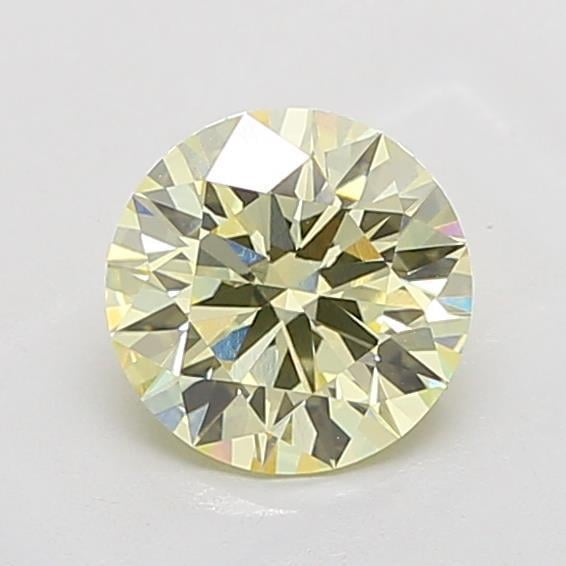 2.08 Ct. Light Yellow Round Lab Grown Diamond
