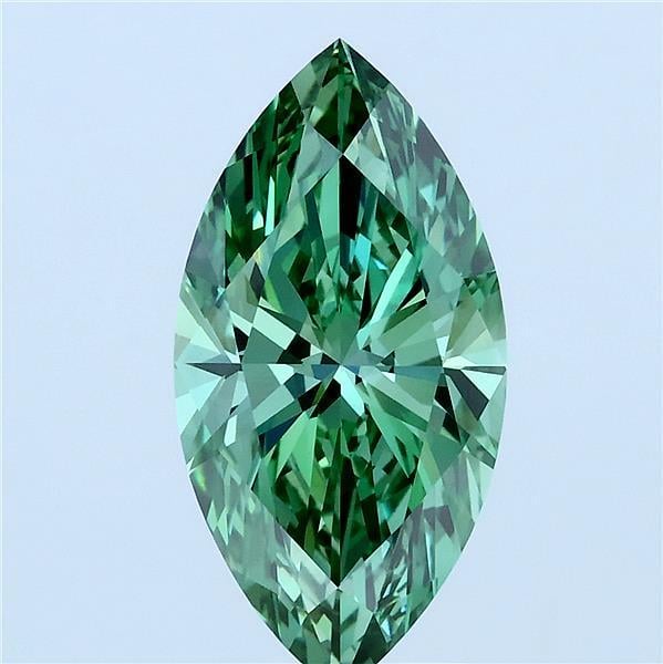 3.00 Ct. Fancy Vivid Green Marquise Lab Grown Diamond