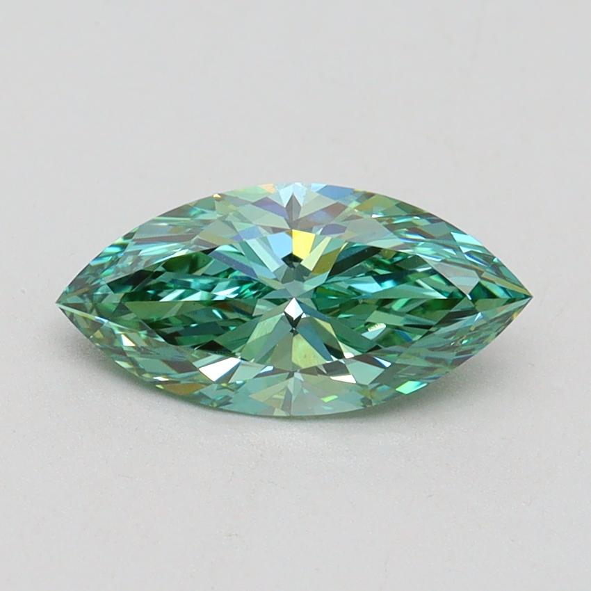 1.01 Ct. Fancy Vivid Green Marquise Lab Grown Diamond