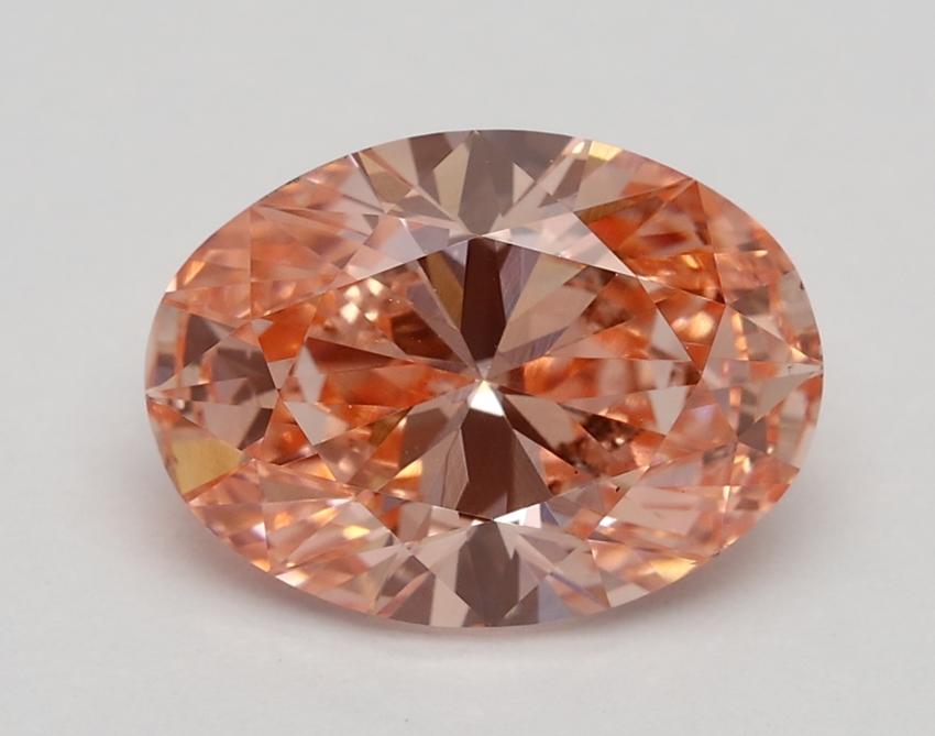 2.00 Ct. Fancy Vivid Pink Oval Lab Grown Diamond