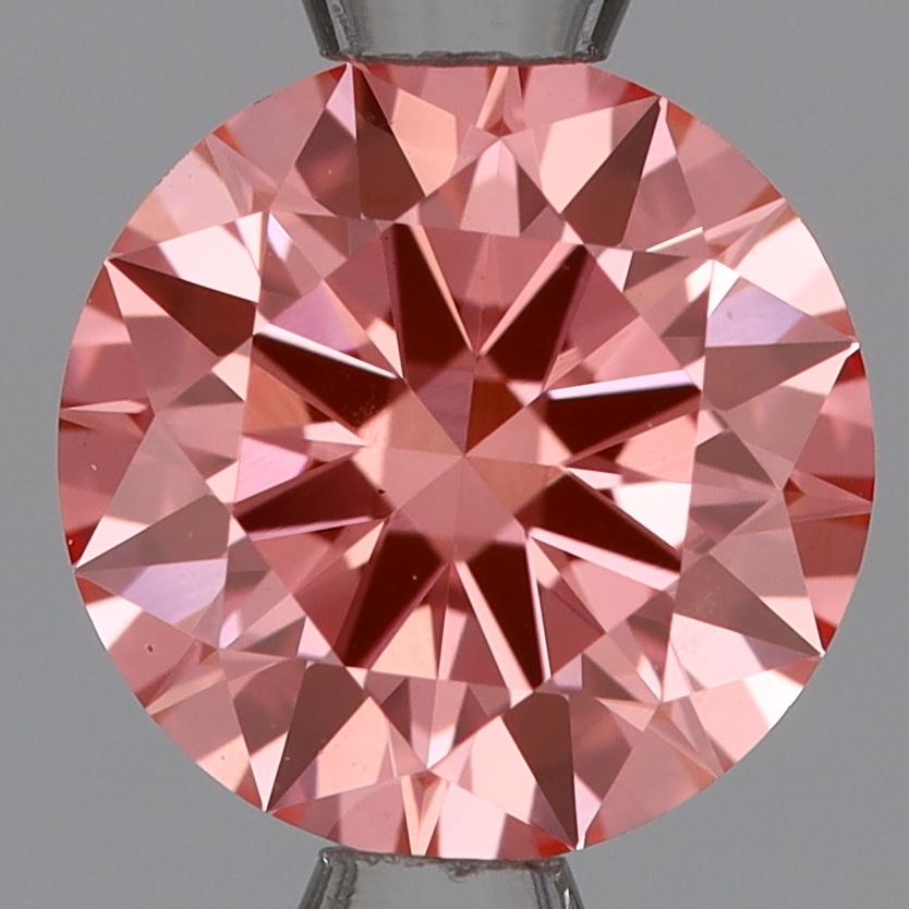 1.03 Ct. Fancy Vivid Pink Round Lab Grown Diamond