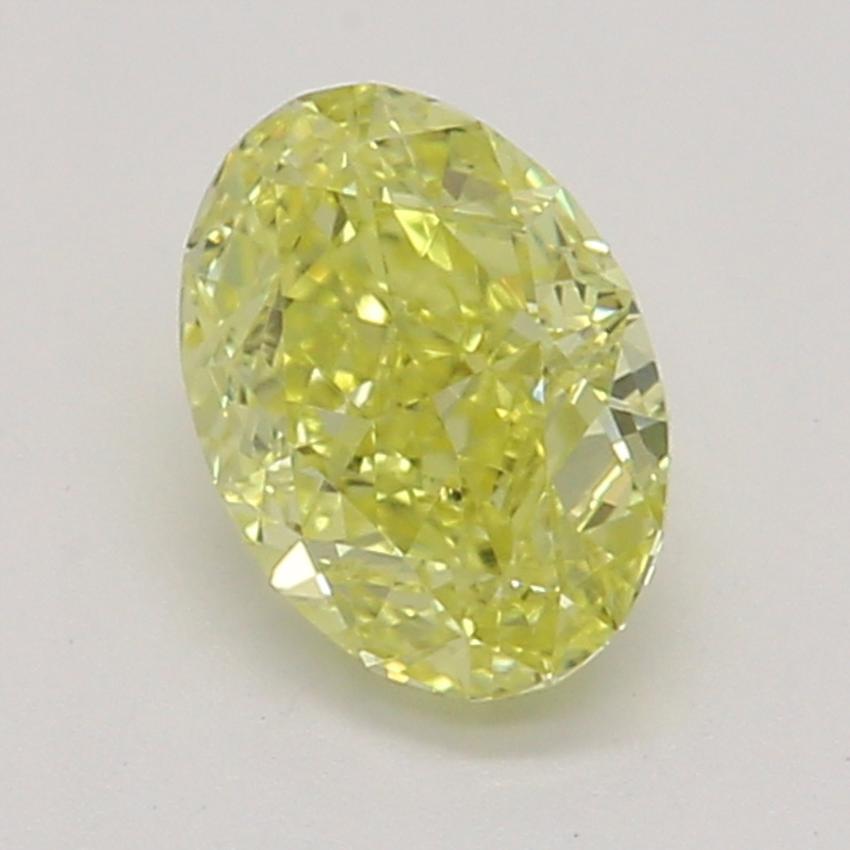 0.36 Ct. Fancy Intense Yellow Oval Diamond