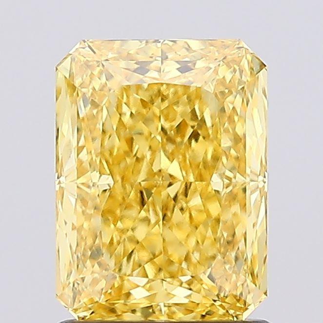 1.47 Ct. Fancy Vivid Yellow Radiant Lab Grown Diamond