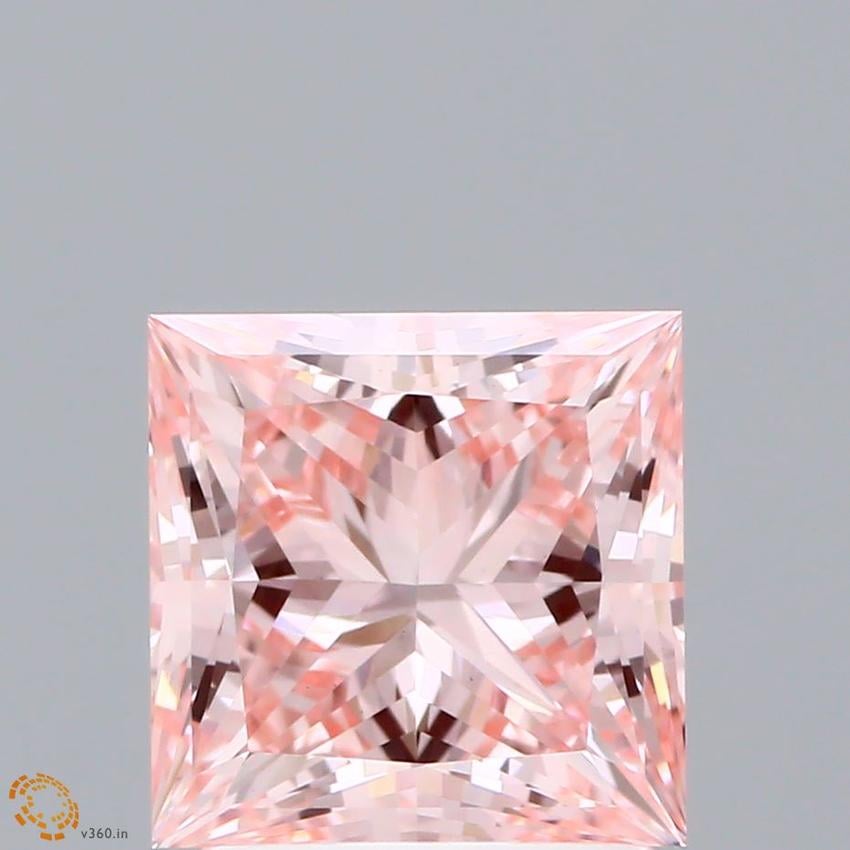2.05 Ct. Fancy Intense Pink Princess Lab Grown Diamond