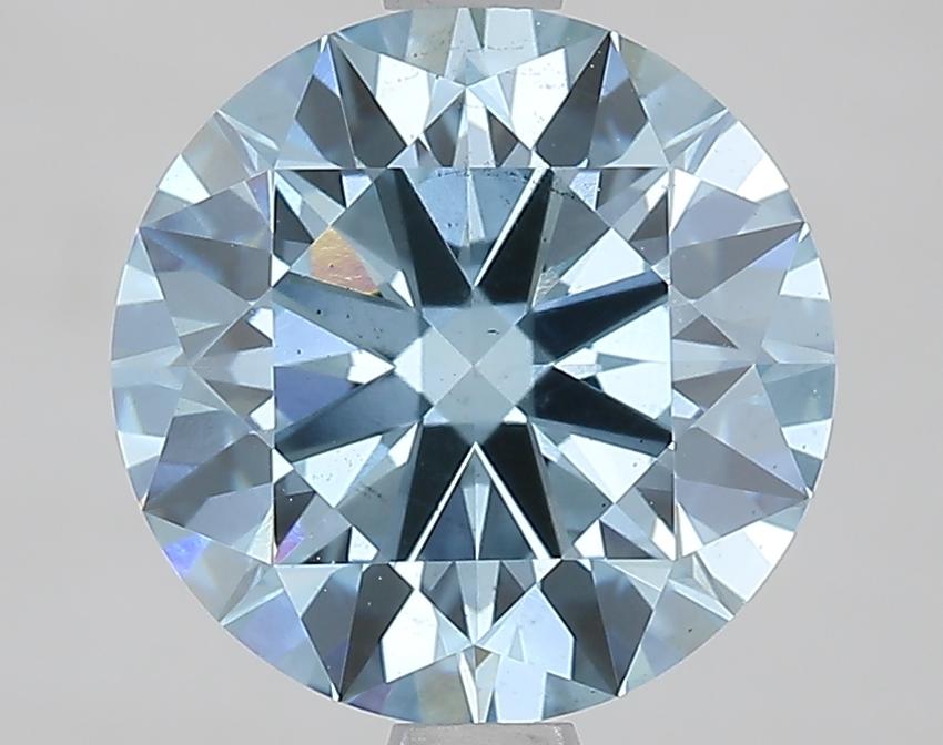 2.2 Ct. Fancy Vivid Blue Round Lab Grown Diamond