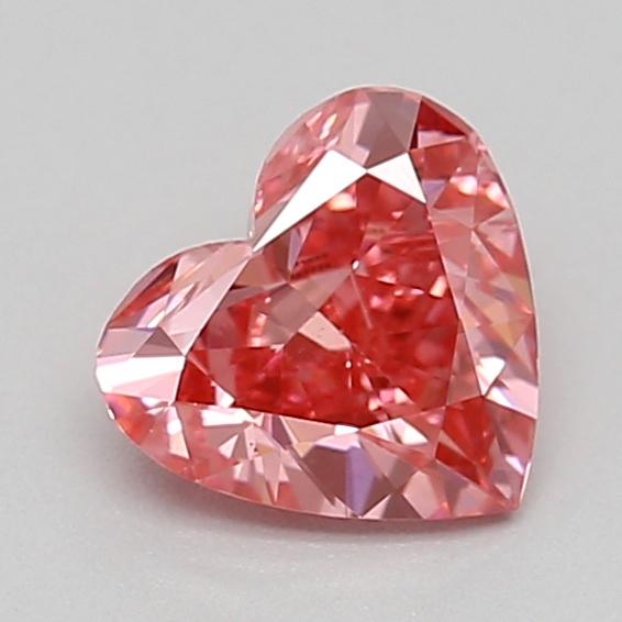 0.38 Ct. Fancy Vivid  Pink Heart Lab Grown Diamond
