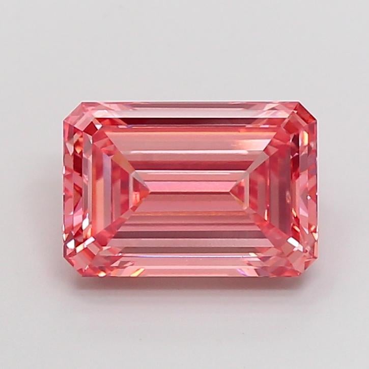 4.85 Ct. Fancy Vivid  Pink Emerald Lab Grown Diamond