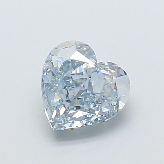 1.04 Ct. Fancy Light New_Mst Blue Heart Lab Grown Diamond