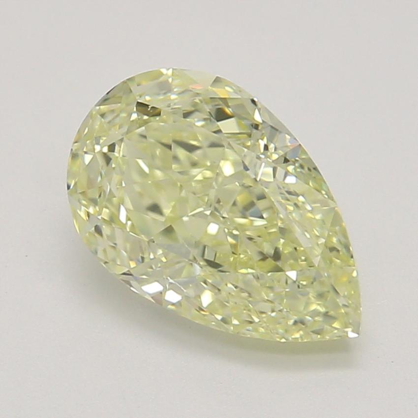 0.92 Ct. Fancy Light Yellow Pear Diamond