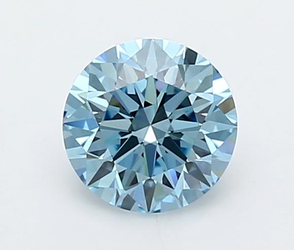 1.02 Ct. Fancy Vivid  Blue Round Lab Grown Diamond