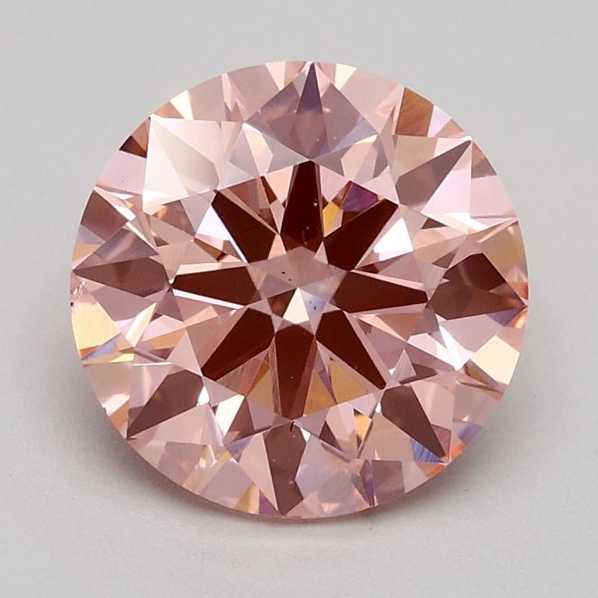 1.80 Ct. Fancy Intense Pink Round Lab Grown Diamond