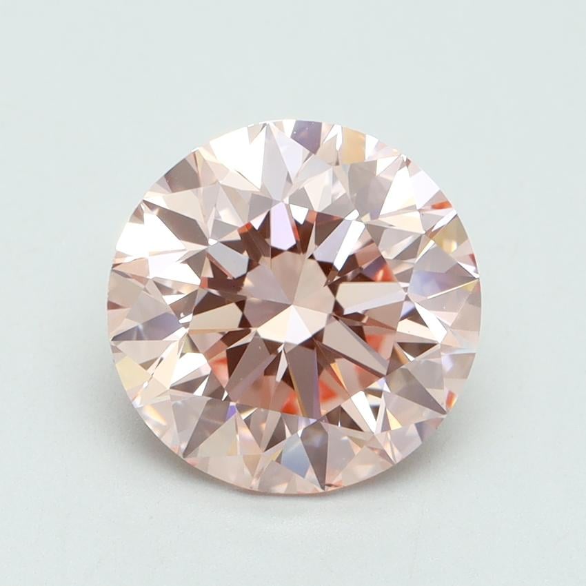 3.30 Ct. Fancy Intense Pink Round Lab Grown Diamond