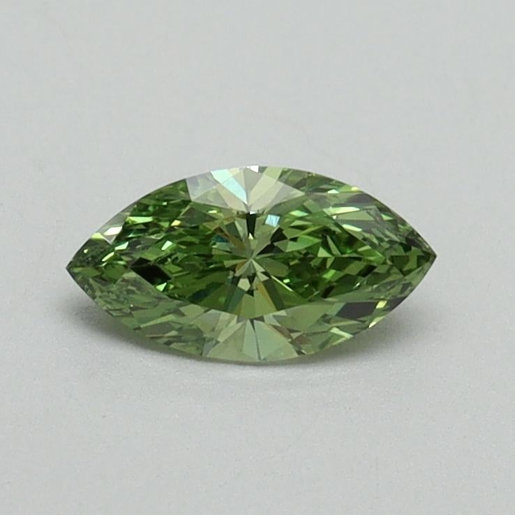 0.38 Ct. Fancy Vivid Green Marquise Lab Grown Diamond