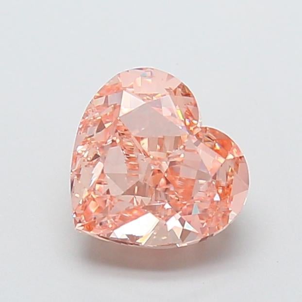 2.62 Ct. Fancy Intense Brownish Pink Heart Lab Grown Diamond