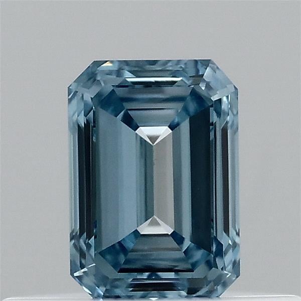 0.37 Ct. Fancy Vivid  Blue Emerald Lab Grown Diamond