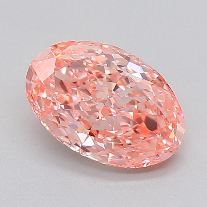 2.04 Ct. Fancy Vivid  Pink Oval Lab Grown Diamond