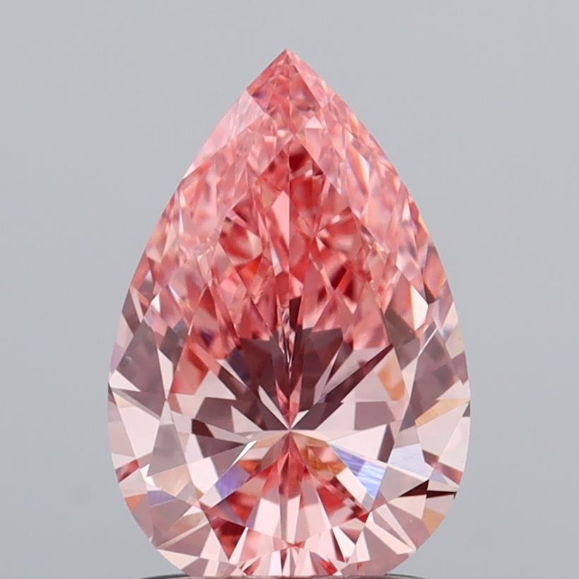 1.02 Ct. Fancy Vivid  Pink Pear Lab Grown Diamond