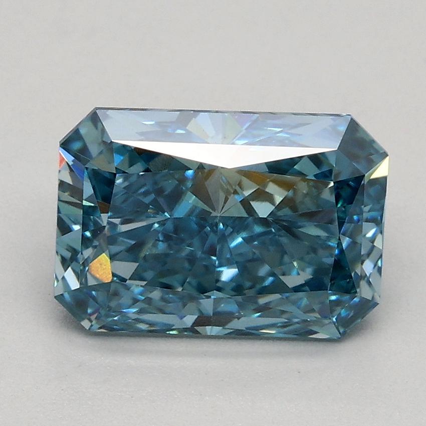 1.50 Ct. Fancy Vivid Blue Radiant Lab Grown Diamond