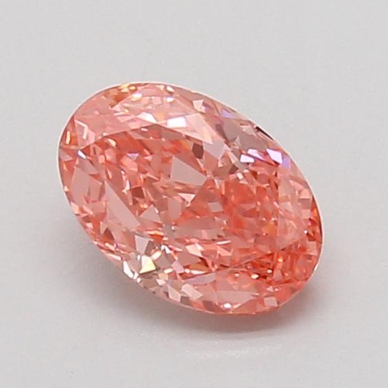 0.95 Ct. Fancy Vivid Pink Oval Lab Grown Diamond