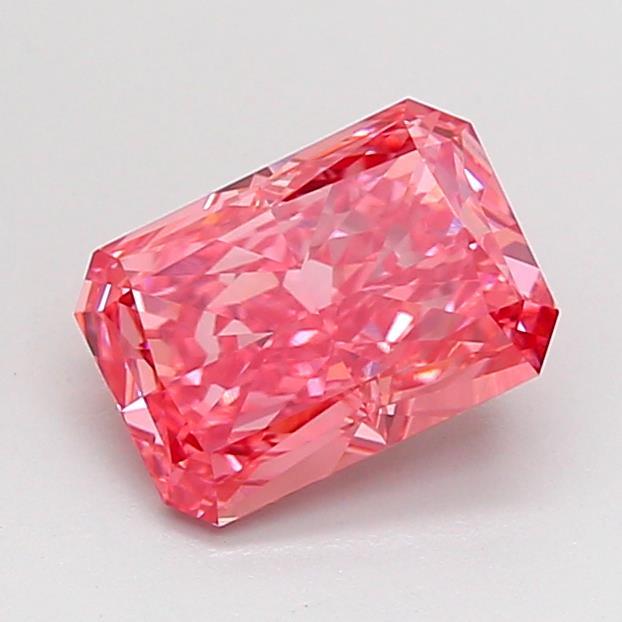 1.47 Ct. Fancy Vivid Pink Radiant Lab Grown Diamond