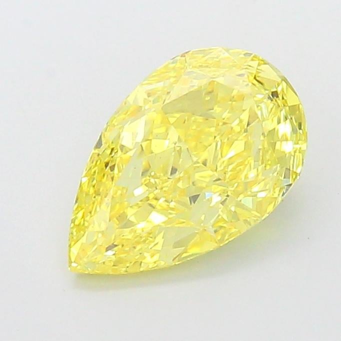 2.55 Ct. Fancy Intense  Yellow Pear Lab Grown Diamond
