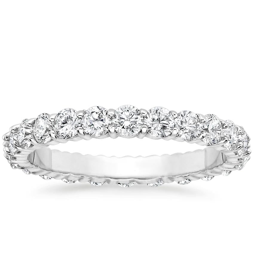 Luxe Shared Prong Eternity Lab Diamond Ring 