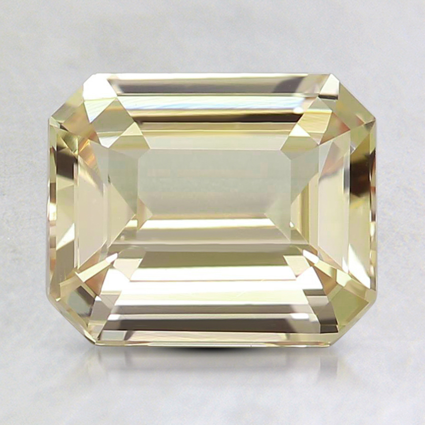 7.9x6.6mm Yellow Emerald Sapphire