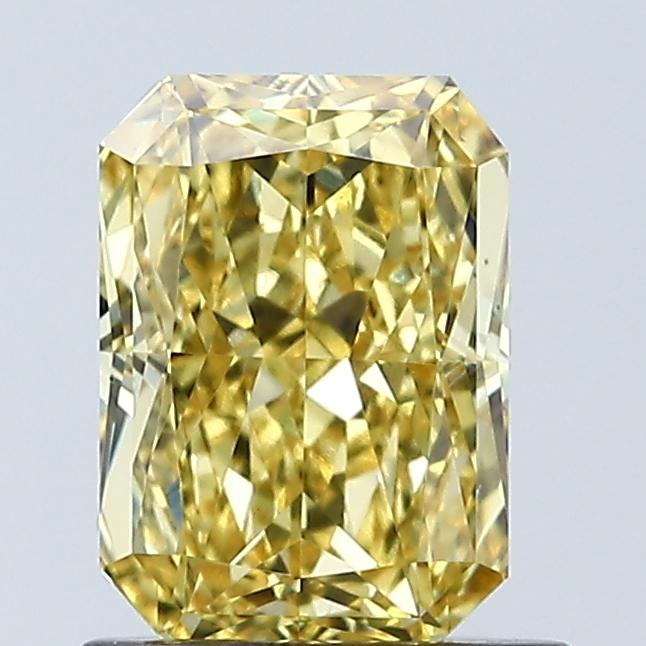 1.05 Ct. Fancy Vivid Yellow Radiant Lab Grown Diamond