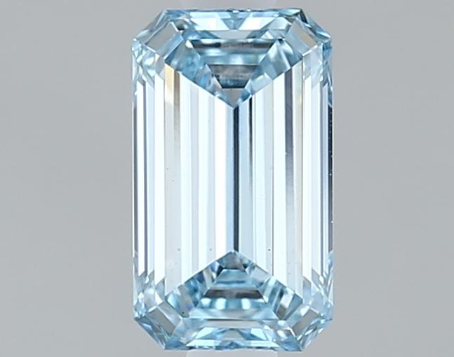 1.00 Ct. Fancy Intense Blue Emerald Lab Grown Diamond