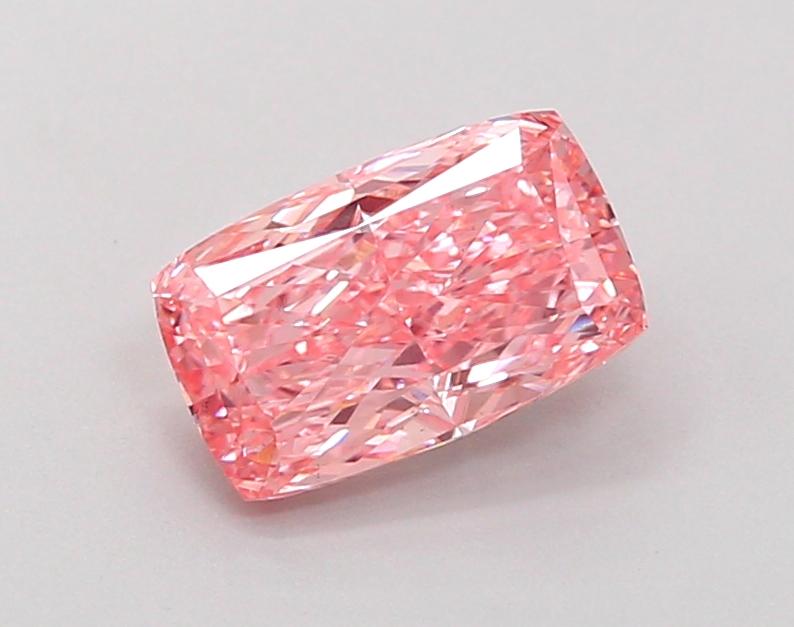 1.23 Ct. Fancy Vivid Pink Cushion Lab Grown Diamond