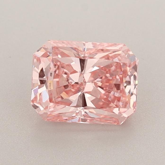1.04 Ct. Fancy Vivid  Pink Radiant Lab Grown Diamond