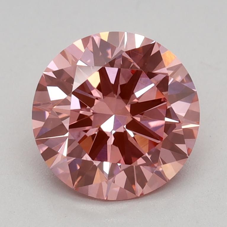 1.10 Ct. Fancy Vivid Pink Round Lab Grown Diamond