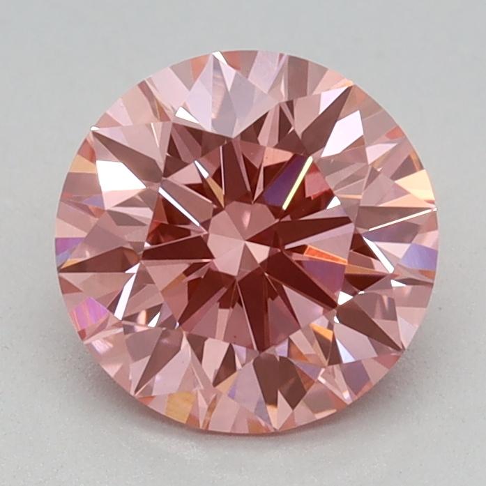 1.04 Ct. Fancy Vivid Pink Round Lab Grown Diamond